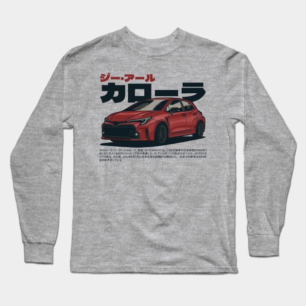 Toyota GR Corolla Long Sleeve T-Shirt by idrdesign